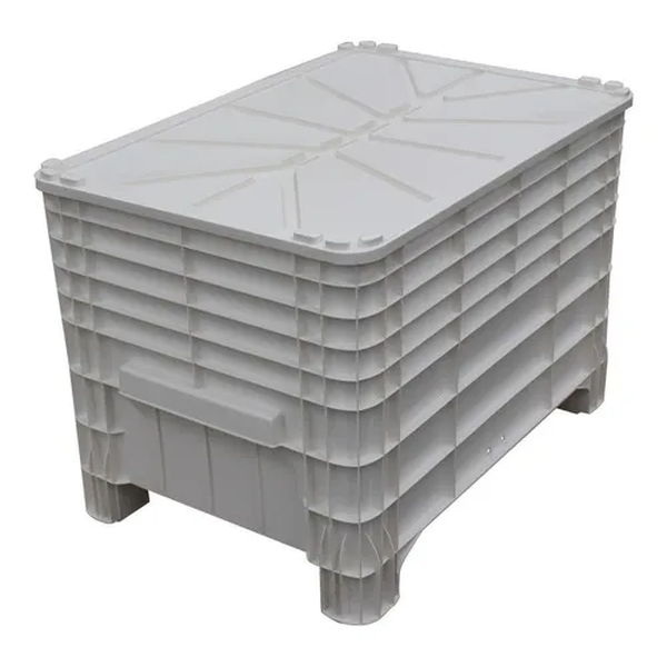 Caixa Plástica Branca 372 Litros com Tampa