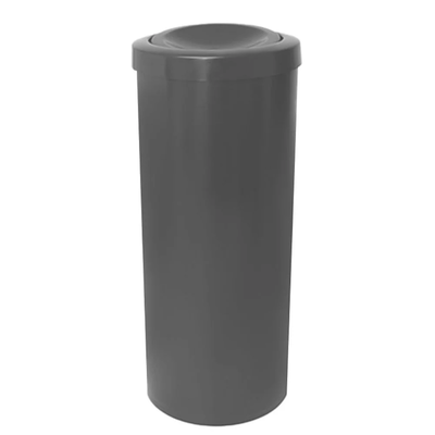 Cesto de Lixo 23 Litros com Tampa Flip Top - CINZA | Cor: Cinza, Litragem: 15 Litros, Modelo: Flip Top, Tipo de Material: Plástico | Cor: Cinza, Litragem: 15 Litros, Modelo: Flip Top, Tipo de Material: Plástico