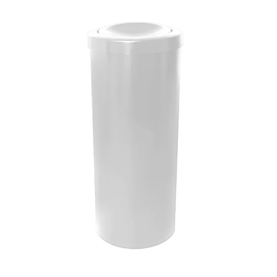 Cesto de Lixo 23 Litros com Tampa Flip Top - BRANCO | Cor: Branco, Litragem: 15 Litros, Modelo: Flip Top, Tipo de Material: Plástico | Cor: Branco, Litragem: 15 Litros, Modelo: Flip Top, Tipo de Material: Plástico