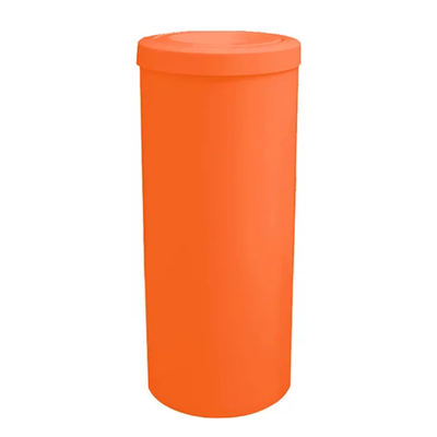 Cesto de Lixo 23 Litros com Tampa Flip Top - LARANJA | Cor: Laranja, Litragem: 15 Litros, Modelo: Flip Top, Tipo de Material: Plástico | Cor: Laranja, Litragem: 15 Litros, Modelo: Flip Top, Tipo de Material: Plástico