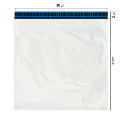 Envelope de Segurança 50x50+3cm Branco – Pacote com 50 Unidades