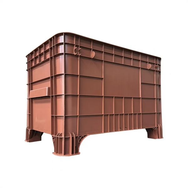 Caixa Plástica 372 Litros Marrom Sem Tampa