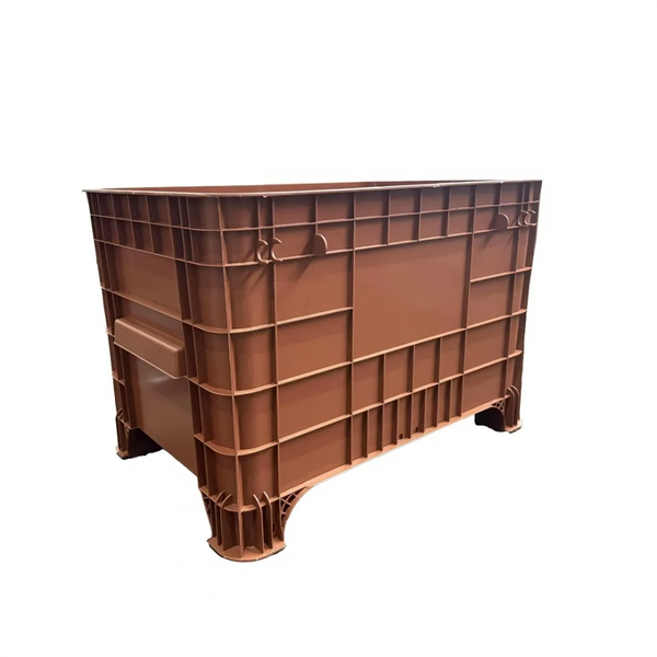 Caixa Plástica 372 Litros Marrom Sem Tampa