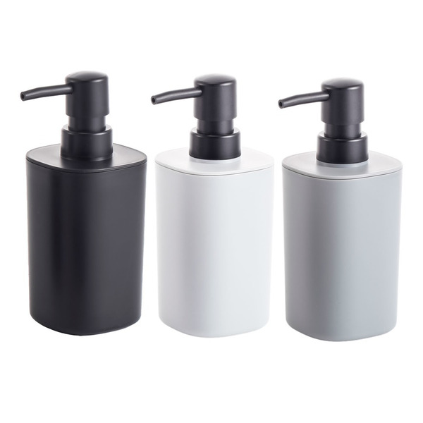 Dispenser p/ sabonete liq. 350ml quadrado - Mood | Cor: Branco, Tipo de Material: Plástico