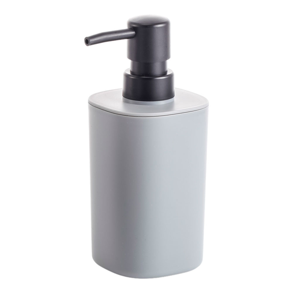 Dispenser p/ sabonete liq. 350ml quadrado - Mood | Cor: Branco, Tipo de Material: Plástico