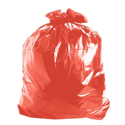 Saco para Lixo 100 Litros Vermelho P5 – 90x95 cm – Pacote com 100 Unidades (4 kg)
