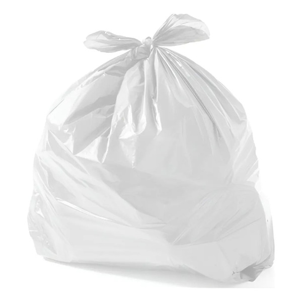 Saco para Lixo 100 Litros Branco P5 – 90x95 cm – Pacote com 100 Unidades (4 kg)