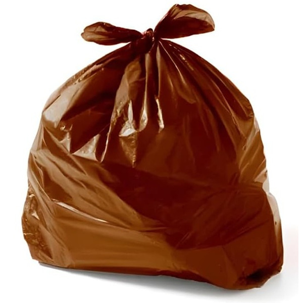 Saco para Lixo 100 Litros Marrom P7 – 90x95 cm – Pacote com 100 Unidades (5 kg)