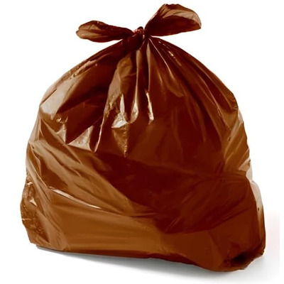 Saco para Lixo 100 Litros Marrom P6 – 90x95 cm – Pacote com 100 Unidades (4,5 kg)